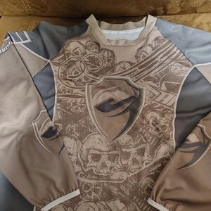 Brown and Gray Men's Jersey Size XL